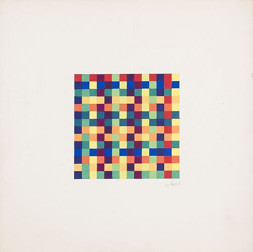 Spectrum of 14 Colors in 196 Squares