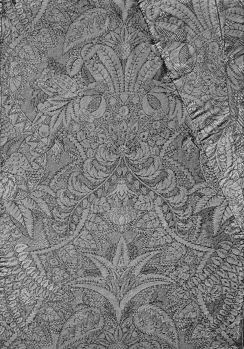 Banyan and waistcoat, silk, French