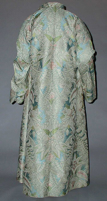 Banyan and waistcoat, silk, French