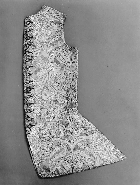 Banyan and waistcoat, silk, French