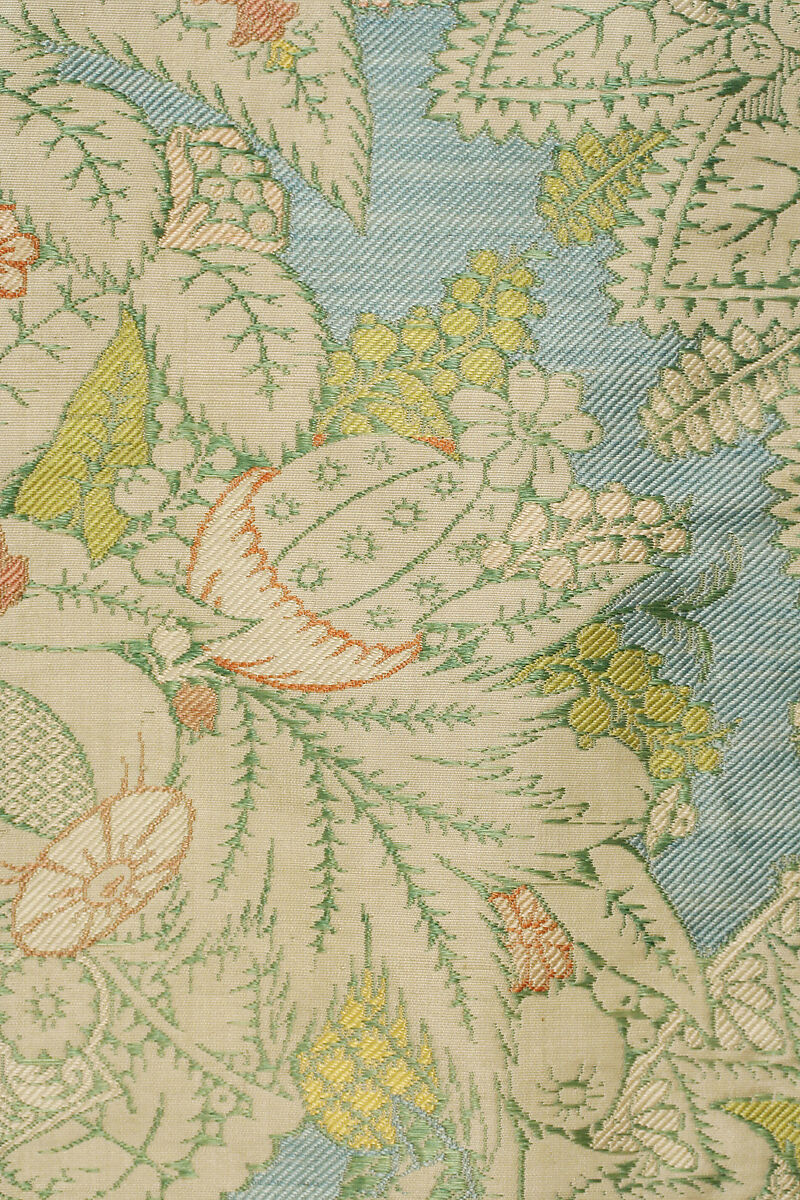 Banyan and waistcoat, silk, French