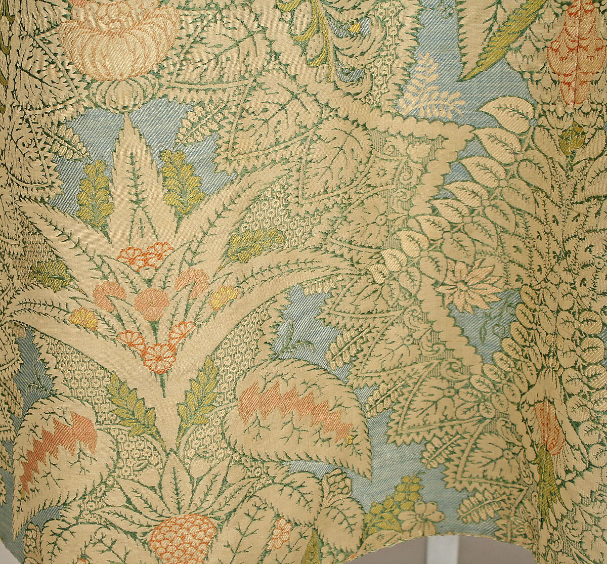 Banyan and waistcoat, silk, French