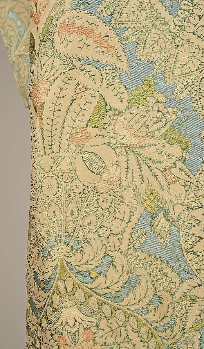 Banyan and waistcoat, silk, French
