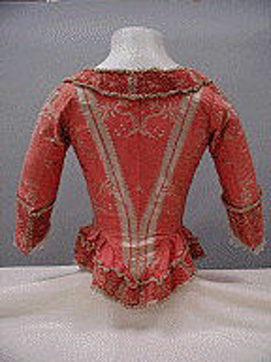 Bodice, silk, probably French