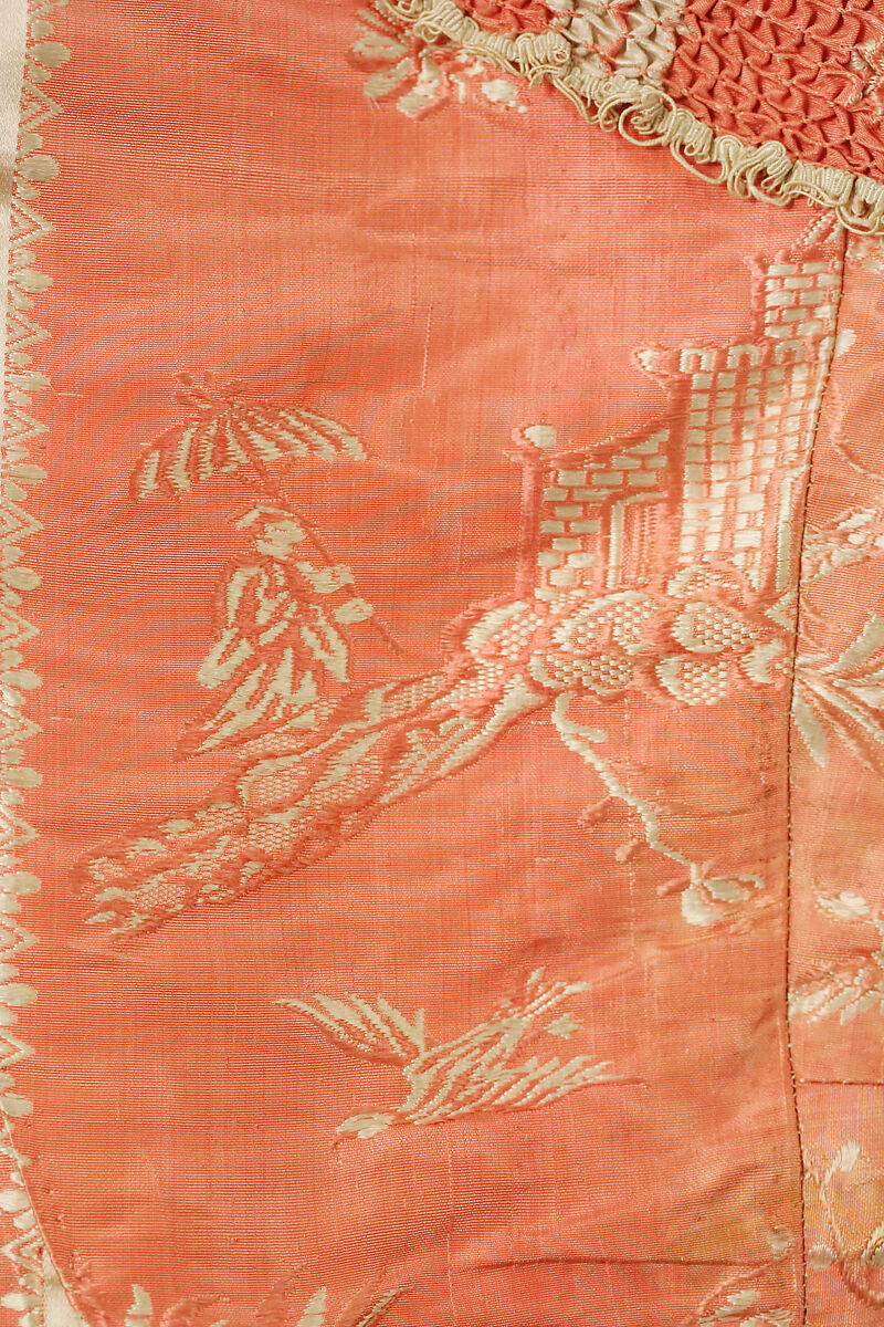 Bodice, silk, probably French