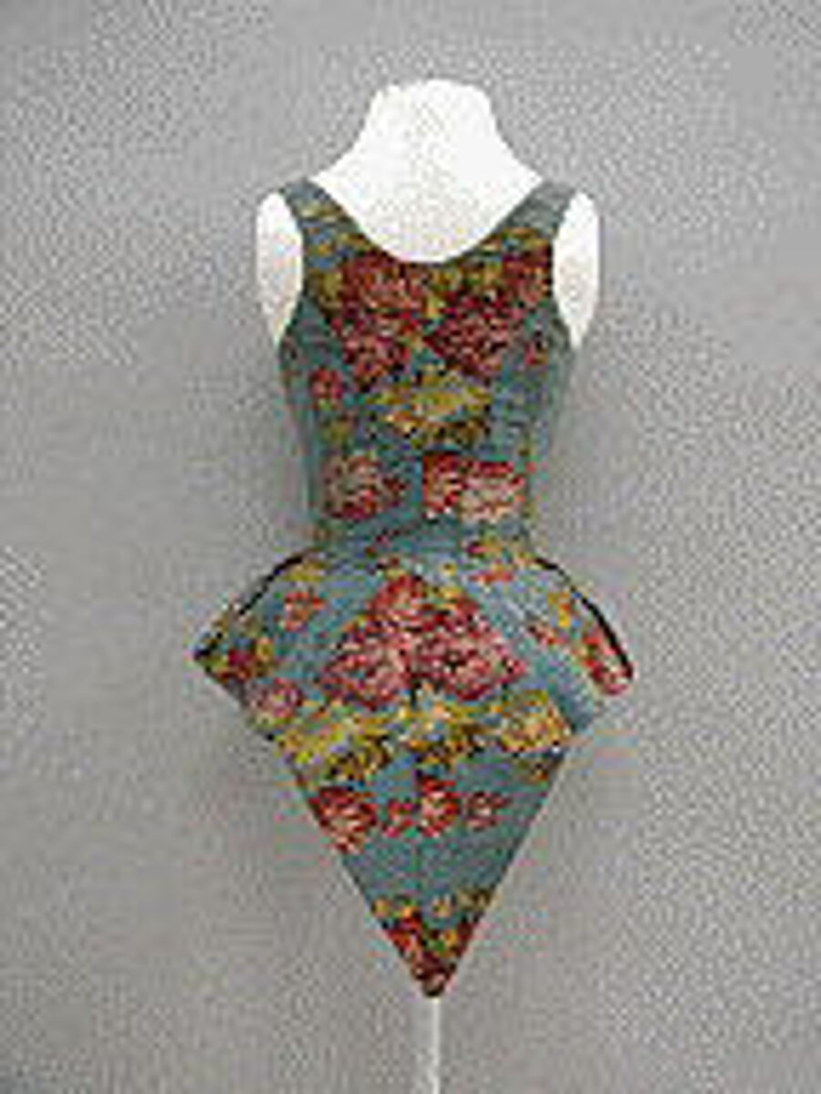 Bodice, silk, European
