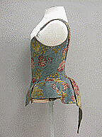 Bodice, silk, European