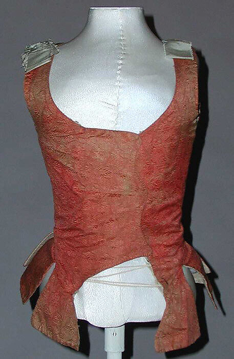 Bodice, silk, European