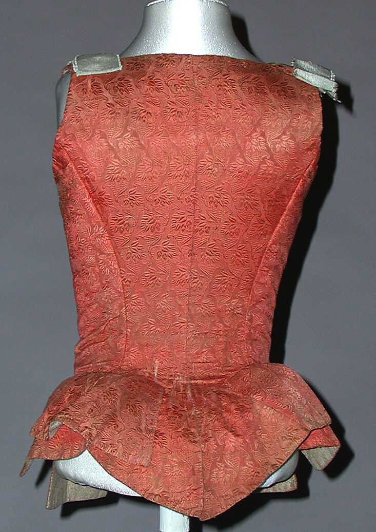 Bodice, silk, European