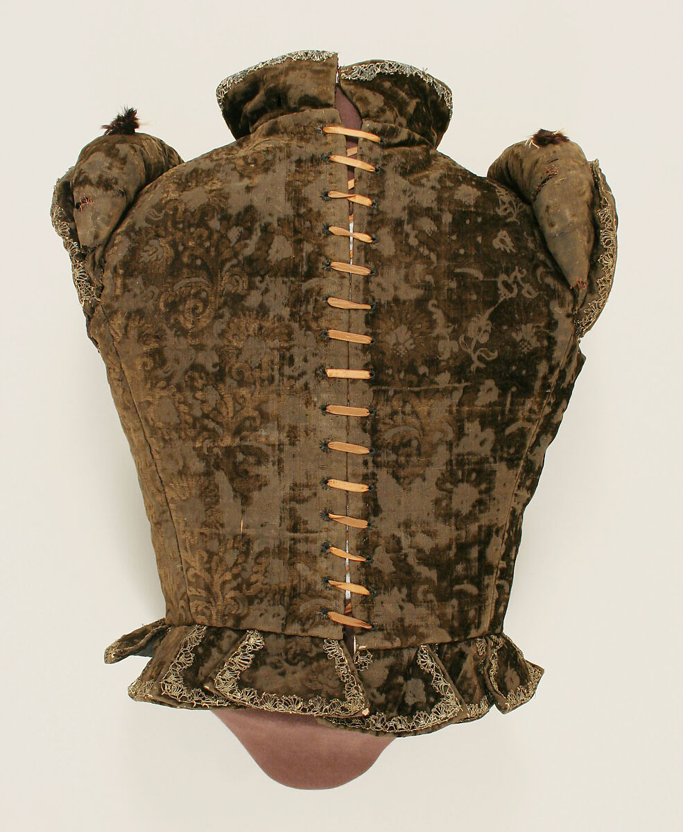 Jerkin, silk, metal thread, European