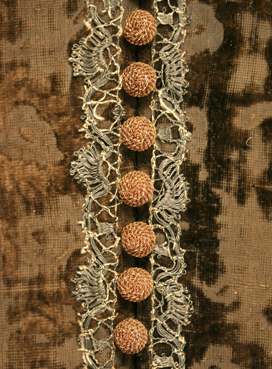 Jerkin, silk, metal thread, European