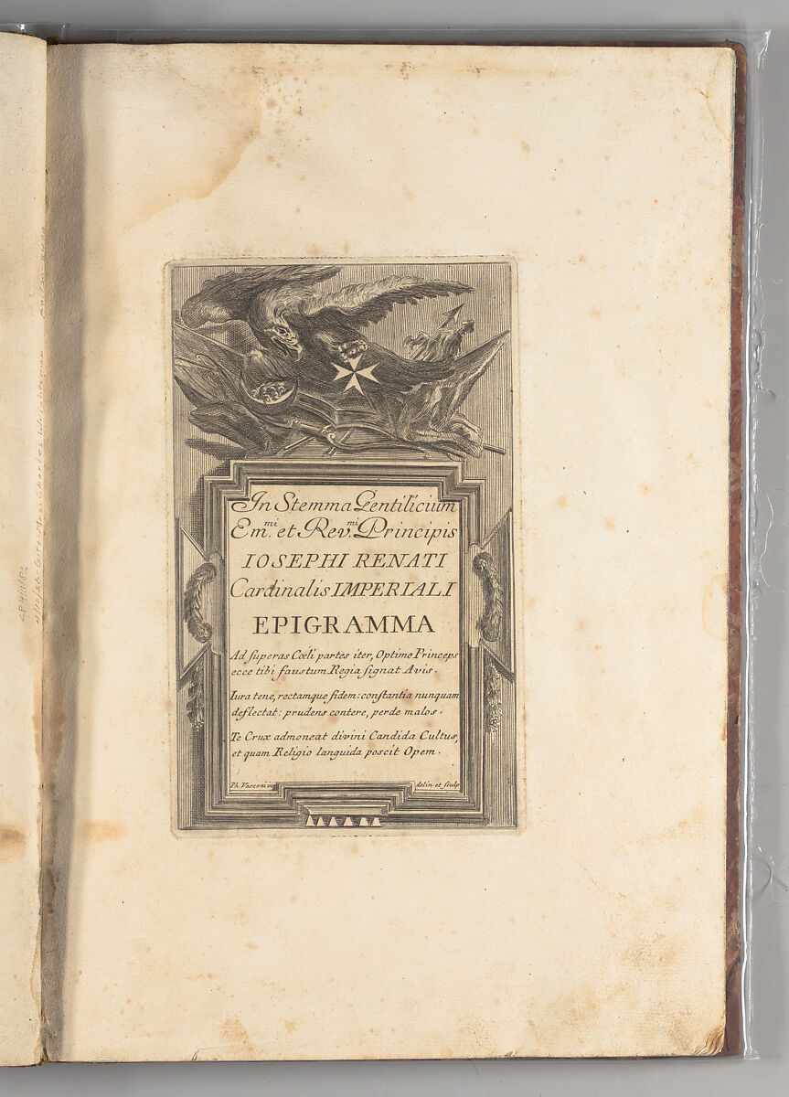 Studio d'architettura civile, Filippo Vasconi (Italian, Rome 1687–1730 Rome)