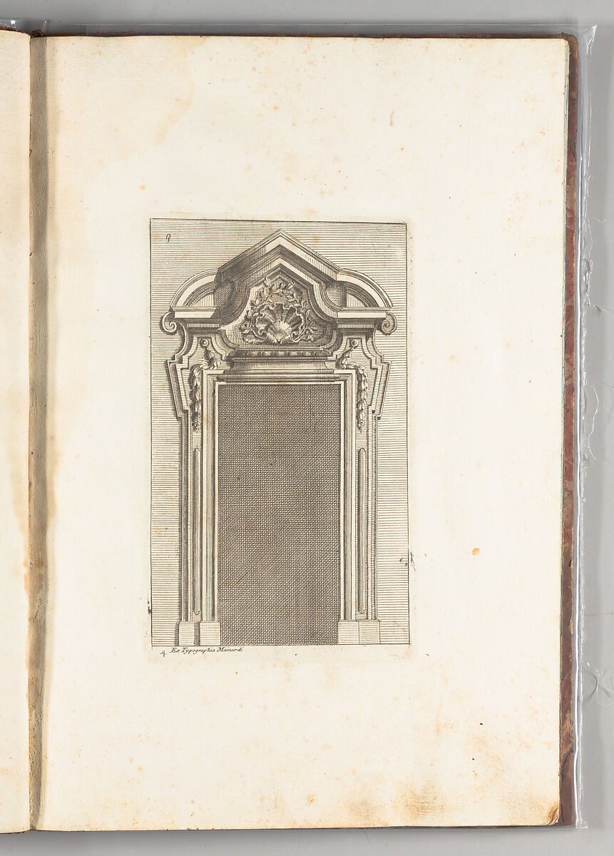 Studio d'architettura civile, Filippo Vasconi (Italian, Rome 1687–1730 Rome)