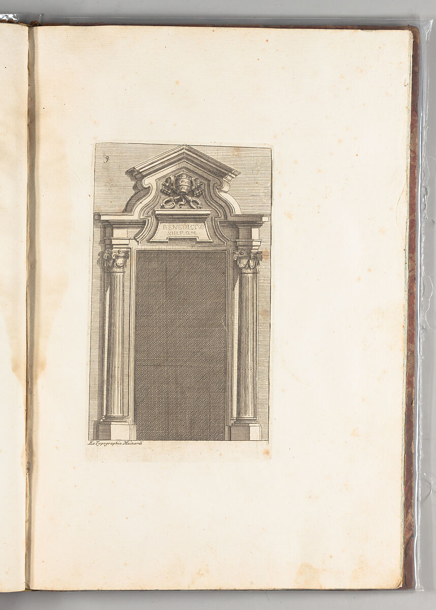 Studio d'architettura civile, Filippo Vasconi (Italian, Rome 1687–1730 Rome)