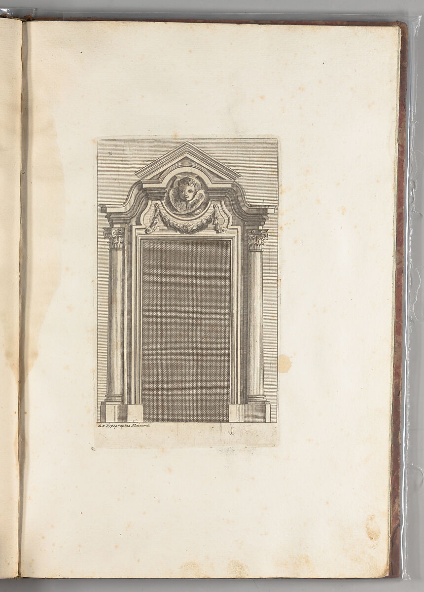 Studio d'architettura civile, Filippo Vasconi (Italian, Rome 1687–1730 Rome)