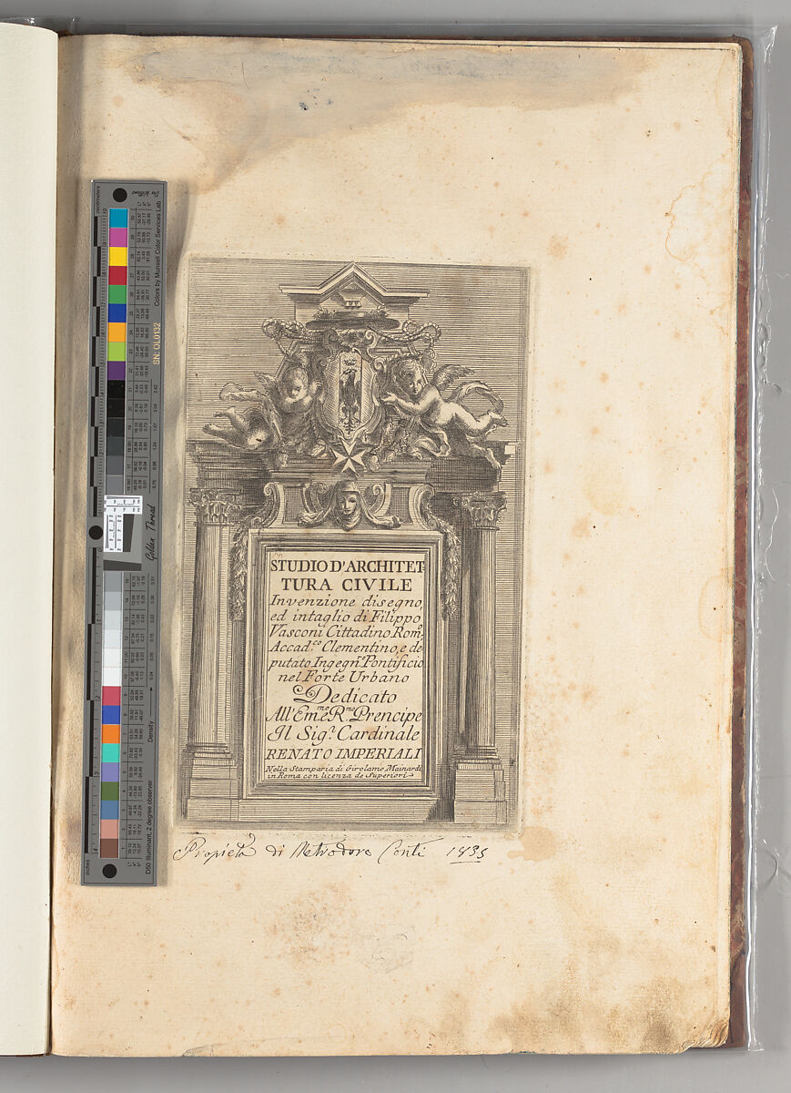 Studio d'architettura civile, Filippo Vasconi (Italian, Rome 1687–1730 Rome)
