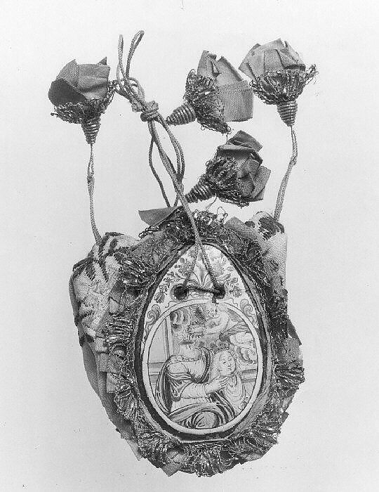 Bag, copper, silk, French