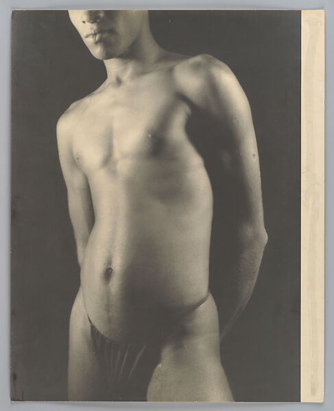 Untitled (Torso of a Young Man), Lionel Wendt (Sri Lankan, Colombo 1900–1944 Colombo), Gelatin silver print 