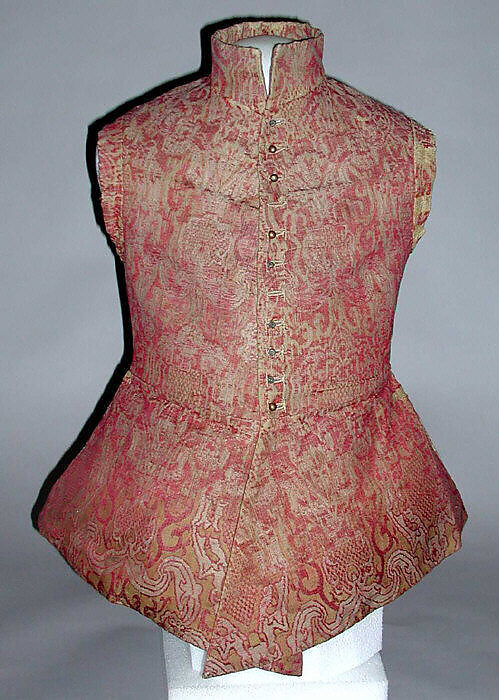 Jerkin, silk, jute, European