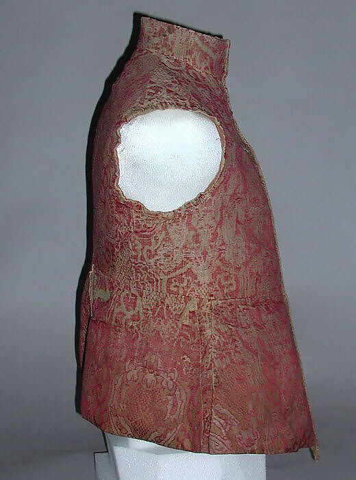 Jerkin, silk, jute, European