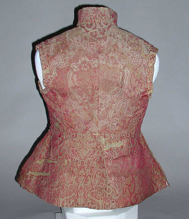 Jerkin, silk, jute, European