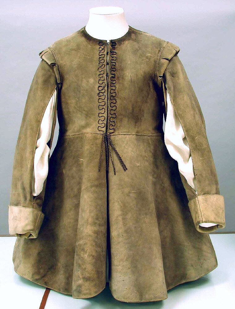 Coat, leather, British