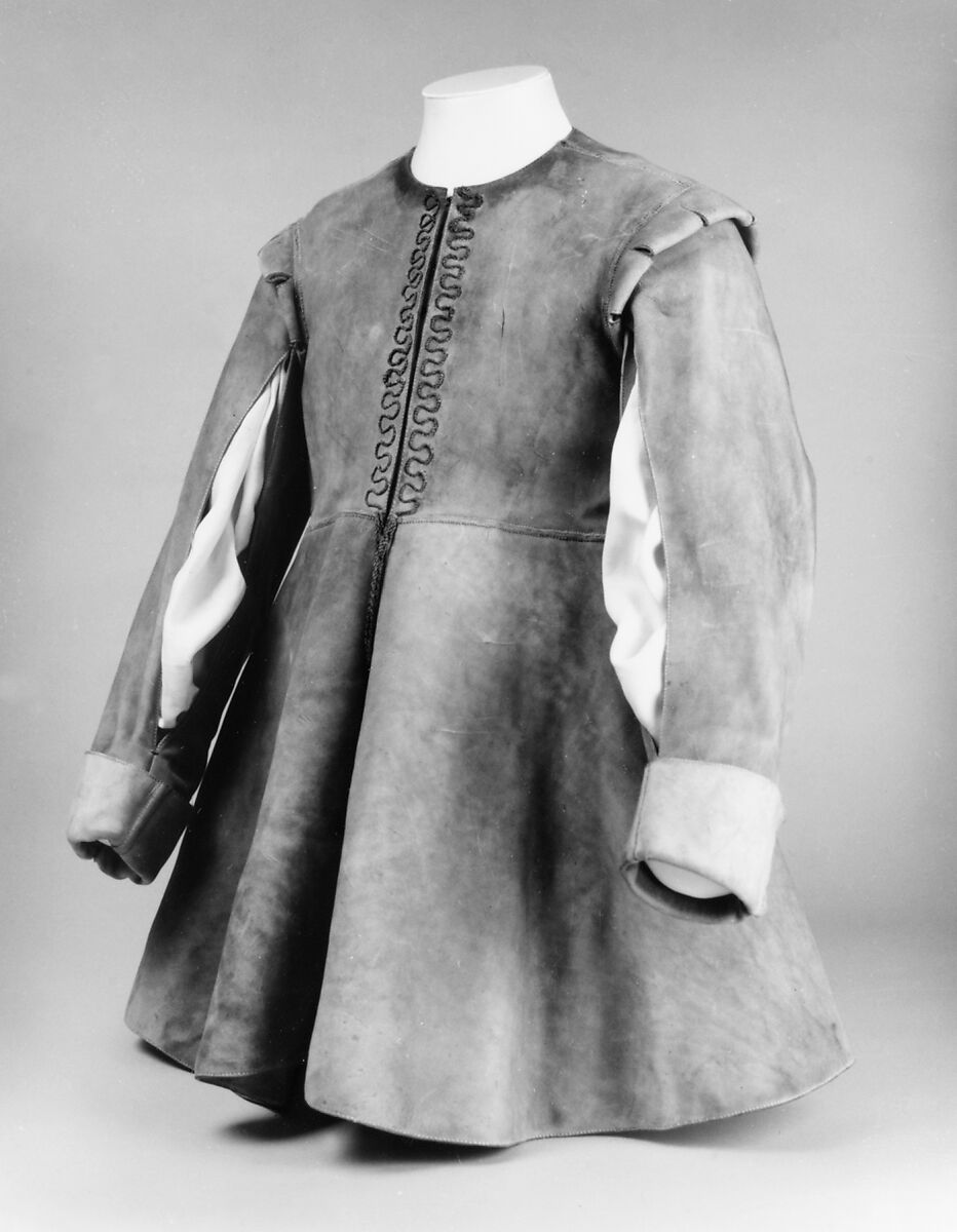 Coat, leather, British