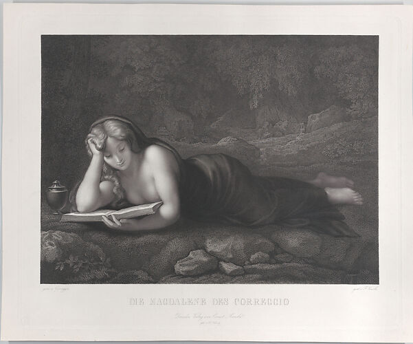 Mary Magdalene reading in the desert