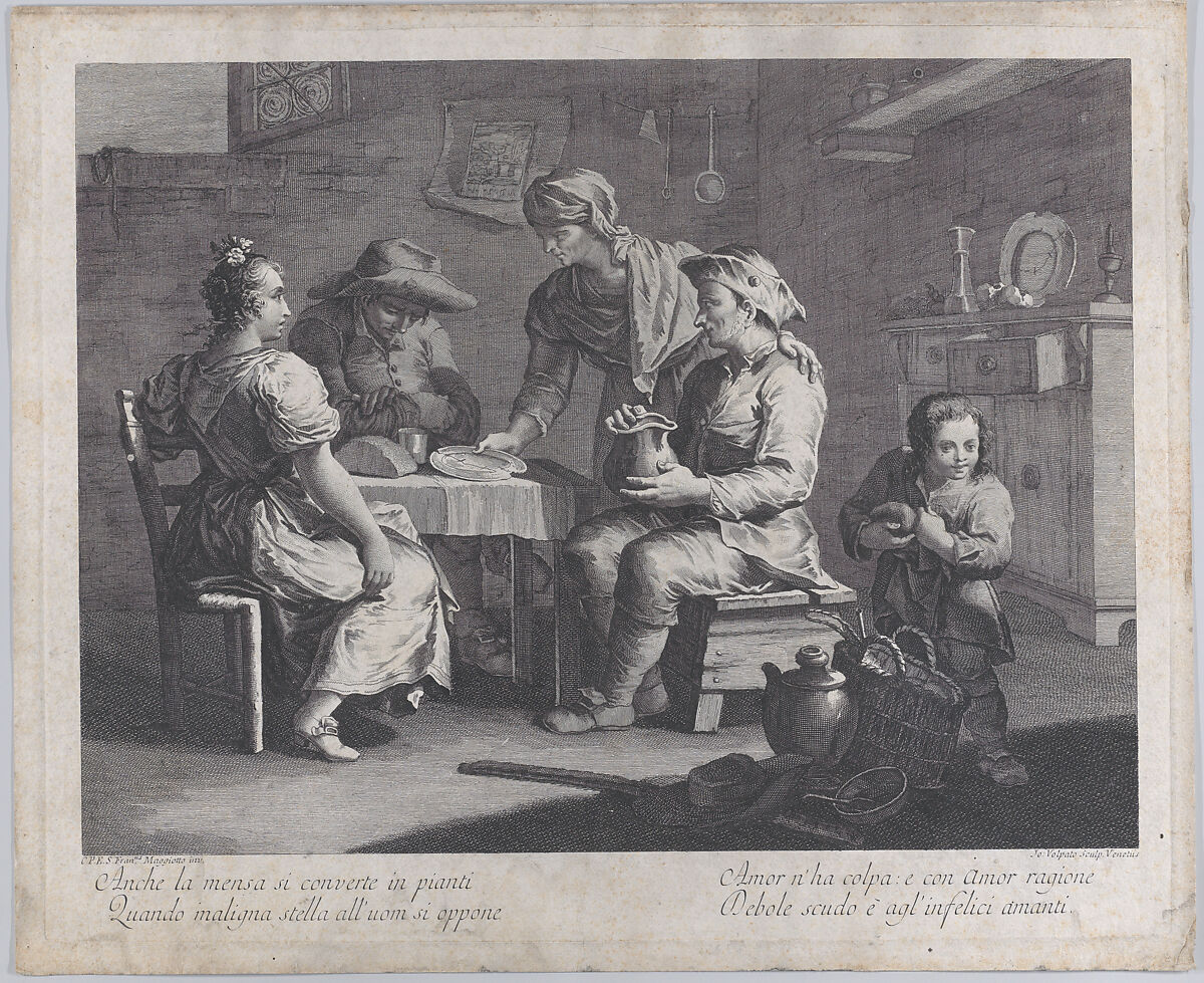 The Holy Family with Saint John the Baptist, Friedrich Fleischmann (German, Nuremberg 1791–1834 Munich), Engraving 