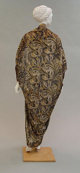 Evening coat, Paul Poiret (French, Paris 1879–1944 Paris), silk, metallic thread, French
