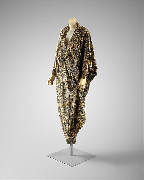 Evening coat, Paul Poiret (French, Paris 1879–1944 Paris), silk, metallic thread, French 