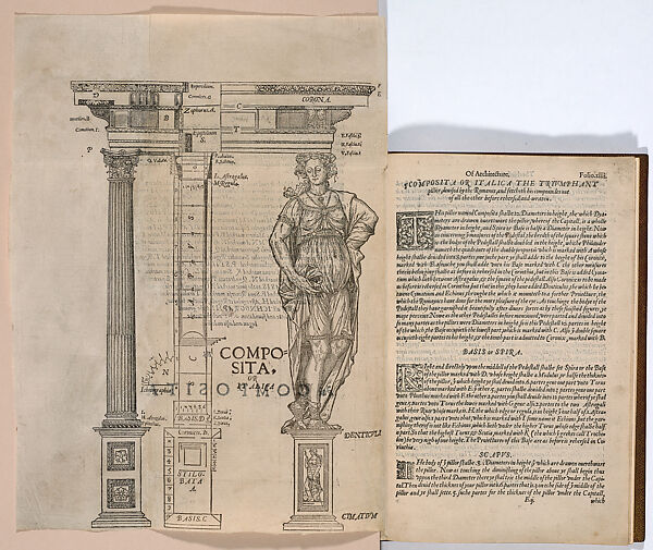 The First and Chief Groundes of Architecture Used in All the Auncient and Famous Monymentes..., John Shute, Ink on paper