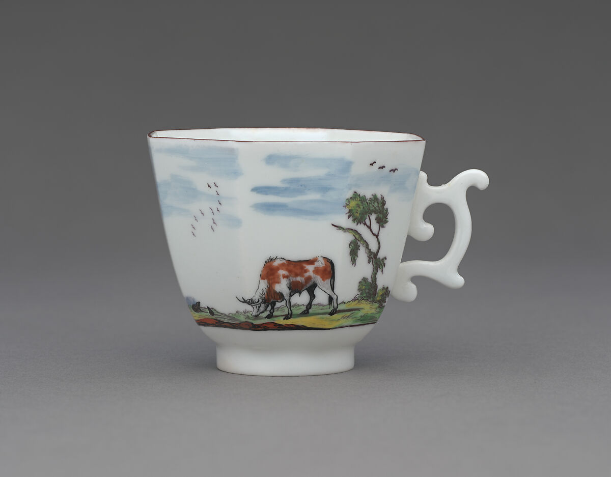 Teacup, Chelsea Porcelain Manufactory (British, 1744–1784), Soft-paste porcelain, British, Chelsea 