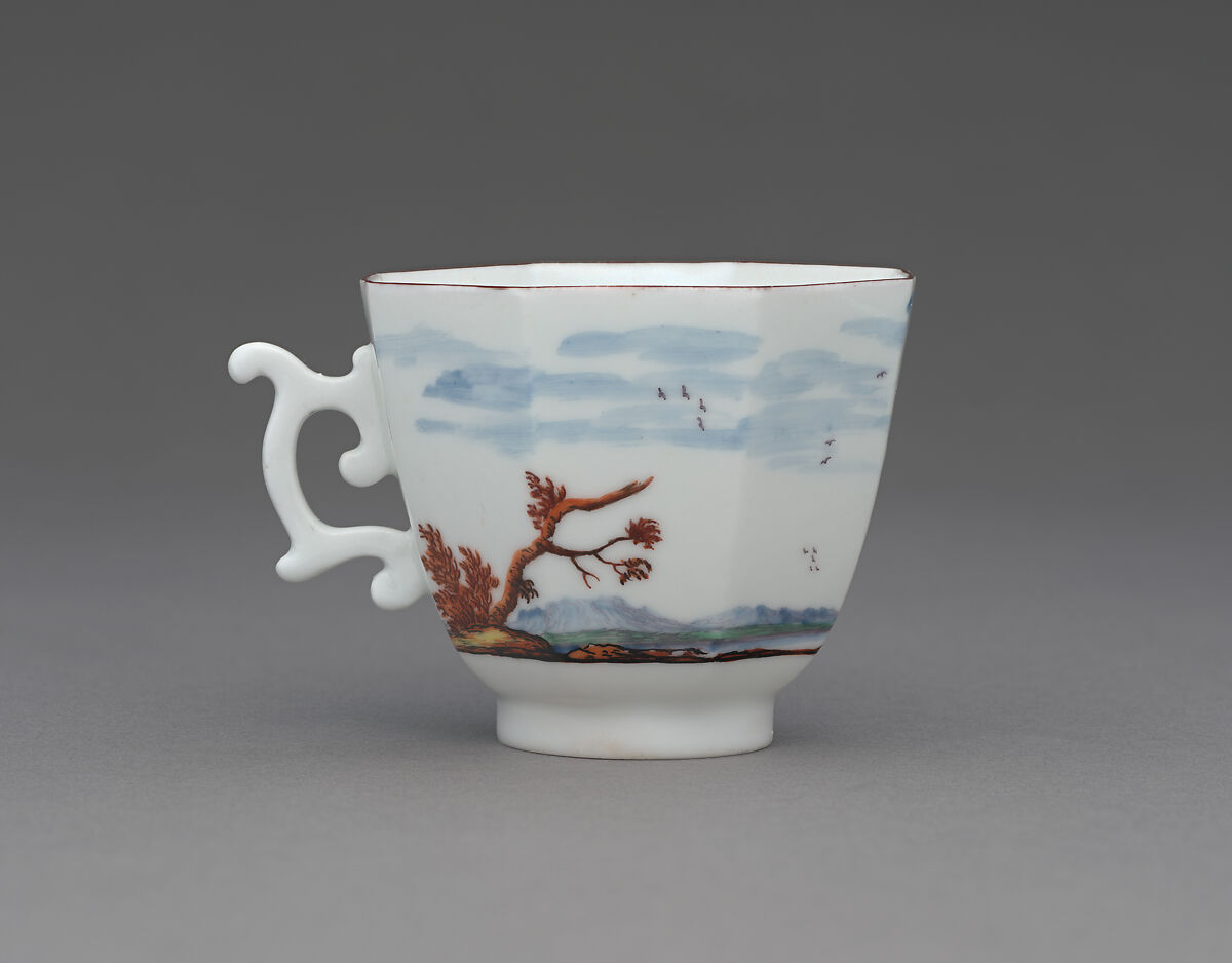 Teacup, Chelsea Porcelain Manufactory (British, 1744–1784), Soft-paste porcelain, British, Chelsea