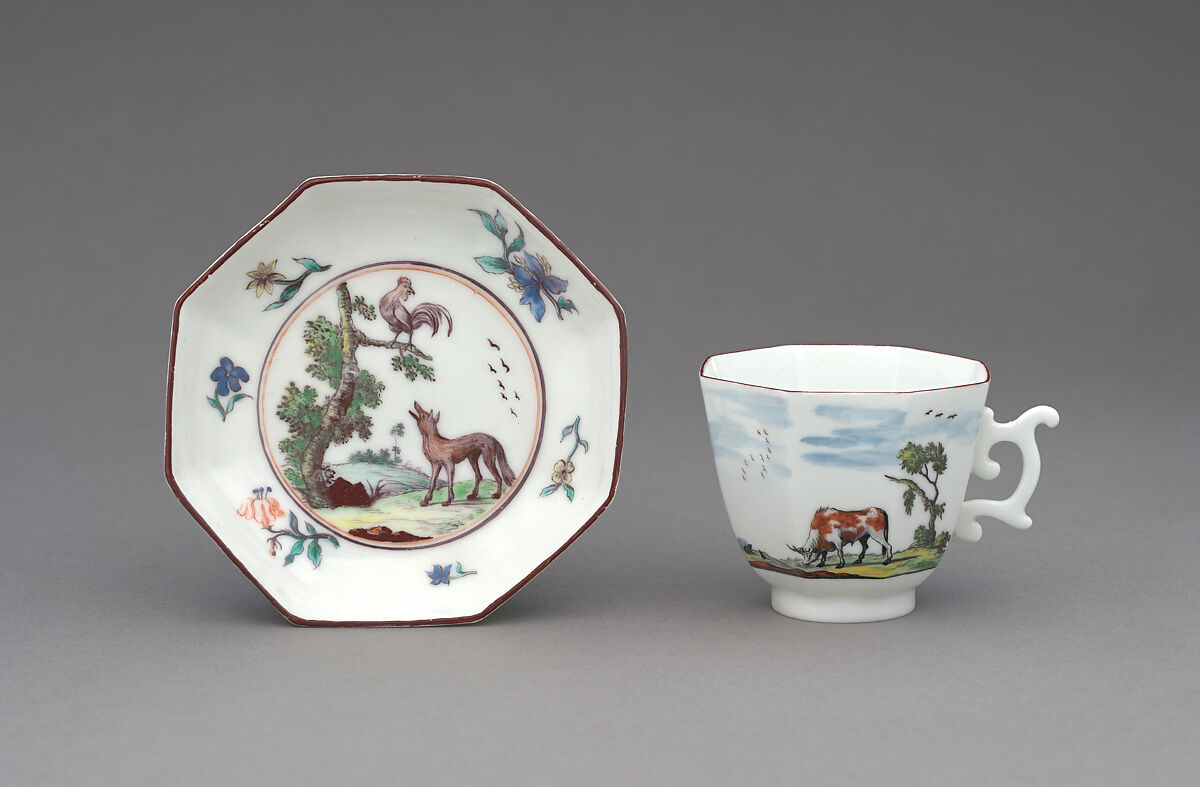 Teacup, Chelsea Porcelain Manufactory (British, 1744–1784), Soft-paste porcelain, British, Chelsea