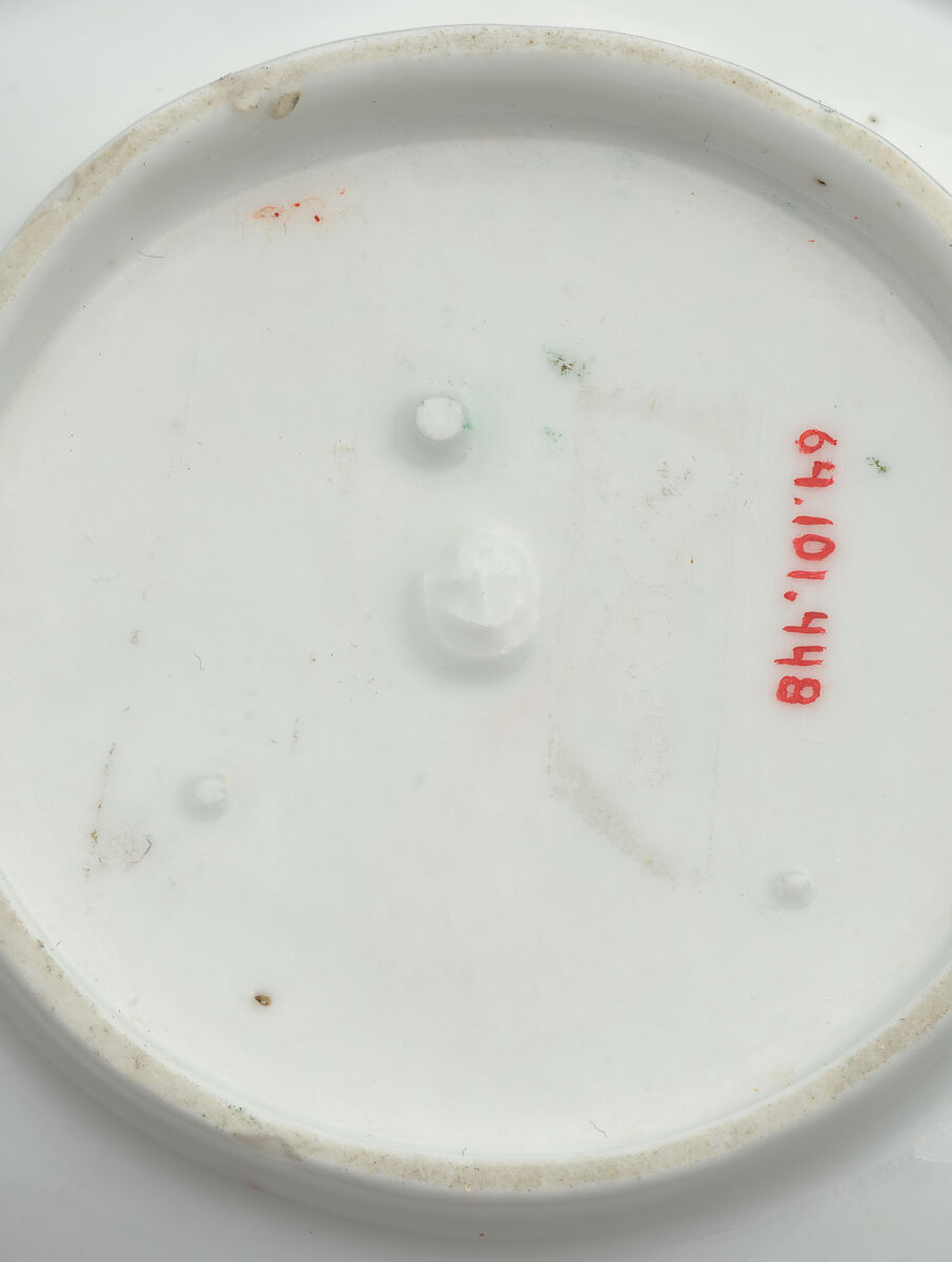 Saucer, Chelsea Porcelain Manufactory (British, 1744–1784), Soft-paste porcelain, British, Chelsea