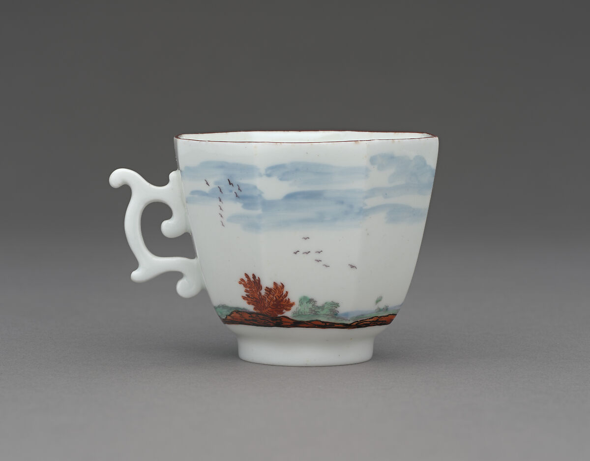 Teacup, Chelsea Porcelain Manufactory (British, 1744–1784), Soft-paste porcelain, British, Chelsea
