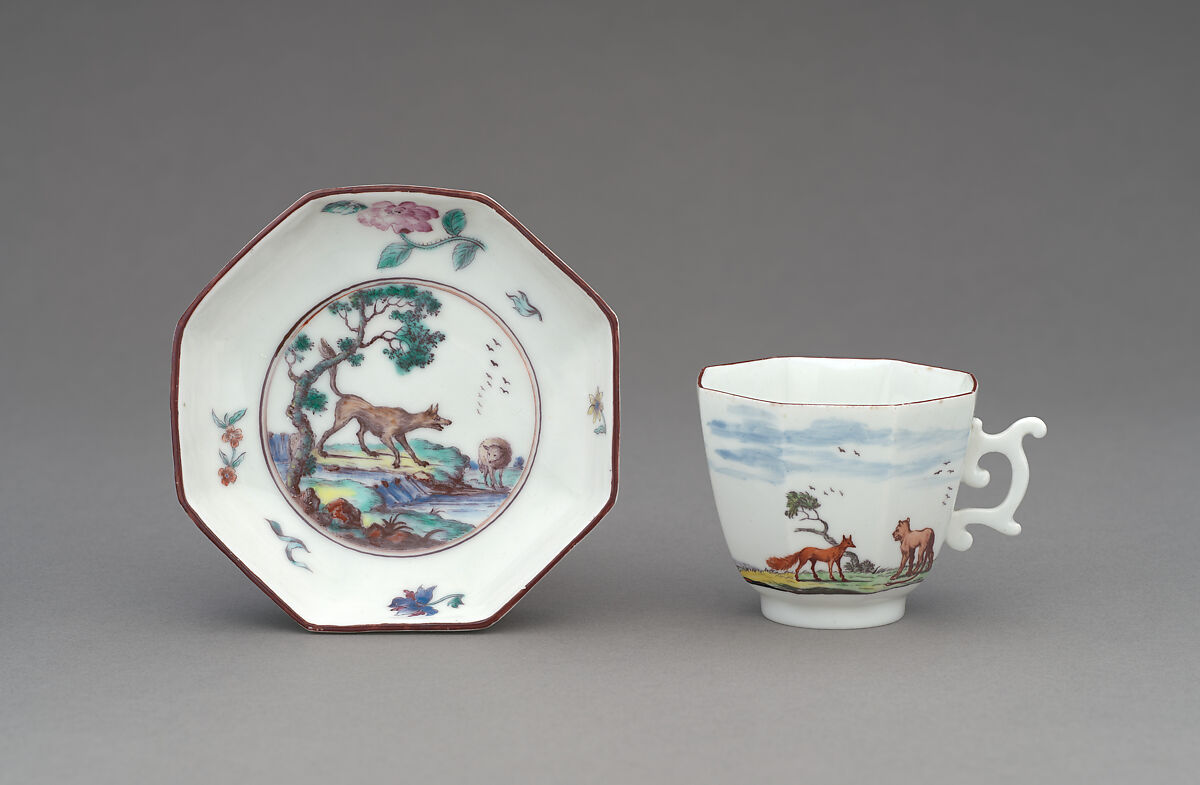 Teacup, Chelsea Porcelain Manufactory (British, 1744–1784), Soft-paste porcelain, British, Chelsea