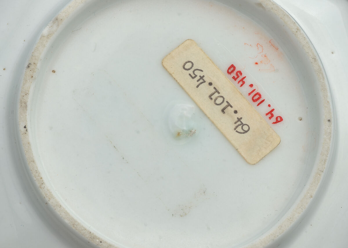 Saucer, Chelsea Porcelain Manufactory (British, 1744–1784), Soft-paste porcelain, British, Chelsea