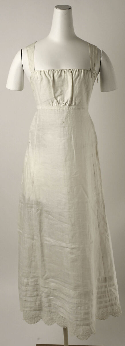 Petticoat, linen, American 