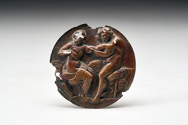 Emblema depicting Perseus and Andromeda, Copper alloy, Rome