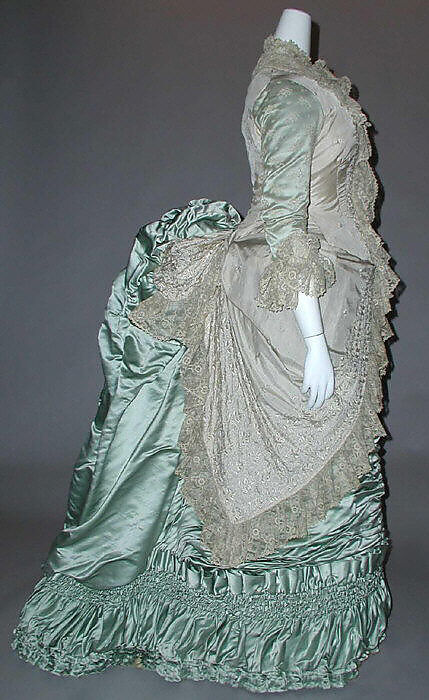 Dress, silk, French