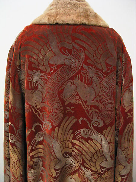 Evening ensemble, Gallenga (Italian, 1918–1974), silk, glass, fur, Italian