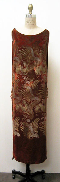 Evening ensemble, Gallenga (Italian, 1918–1974), silk, glass, fur, Italian