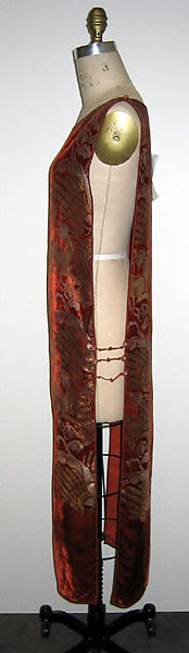 Evening ensemble, Gallenga (Italian, 1918–1974), silk, glass, fur, Italian