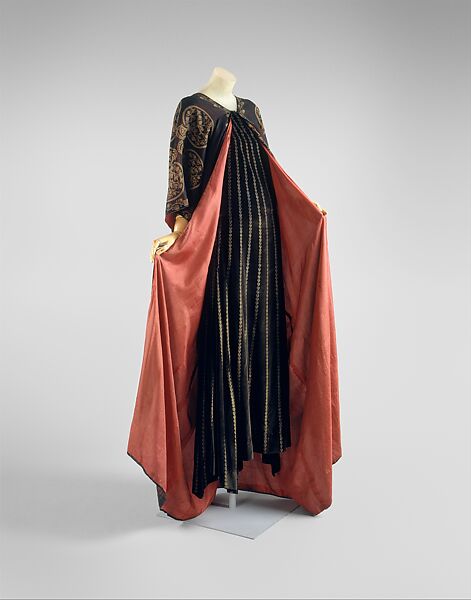 Ensemble, Fortuny (Italian, founded 1906), cotton, silk, glass, Italian 