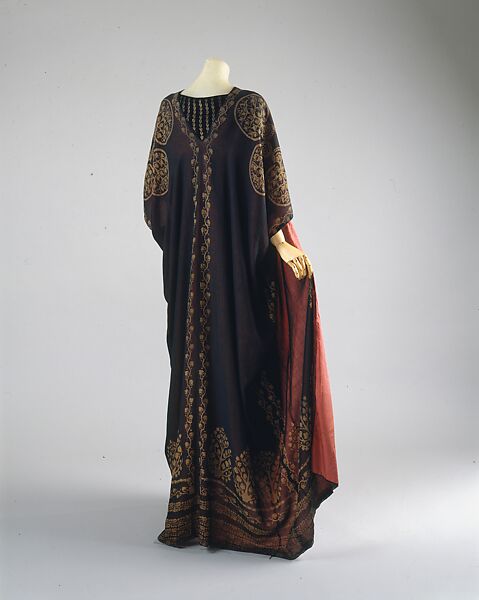 Ensemble, Fortuny (Italian, founded 1906), cotton, silk, glass, Italian