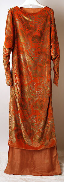 Evening dress, Attributed to Gallenga (Italian, 1918–1974), silk, glass, Italian 