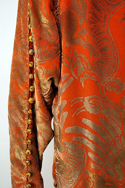 Evening dress, Attributed to Gallenga (Italian, 1918–1974), silk, glass, Italian