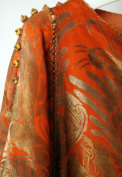 Evening dress, Attributed to Gallenga (Italian, 1918–1974), silk, glass, Italian